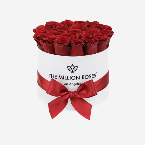 Classic White Box | Red Roses