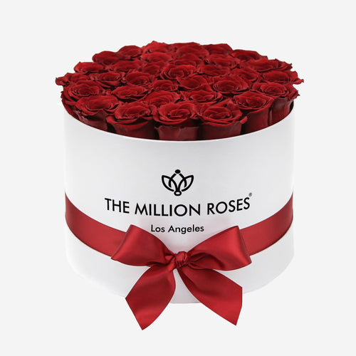 Supreme White Box | Red Roses