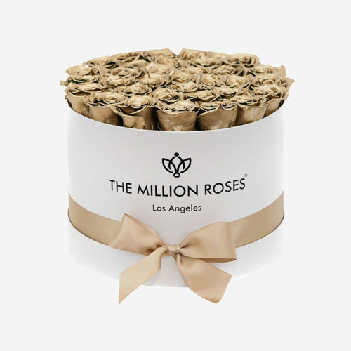 Supreme White Box | Gold Roses