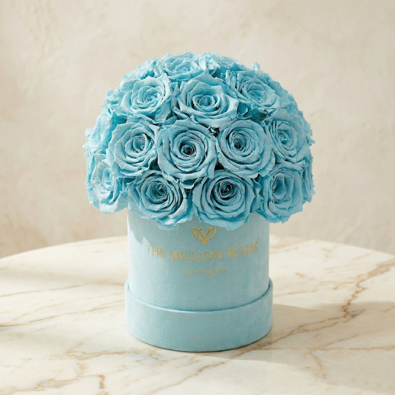 Basic Mint Green Suede Superdome Box | Turquoise Roses