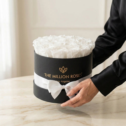 Classic Black Box | White Roses