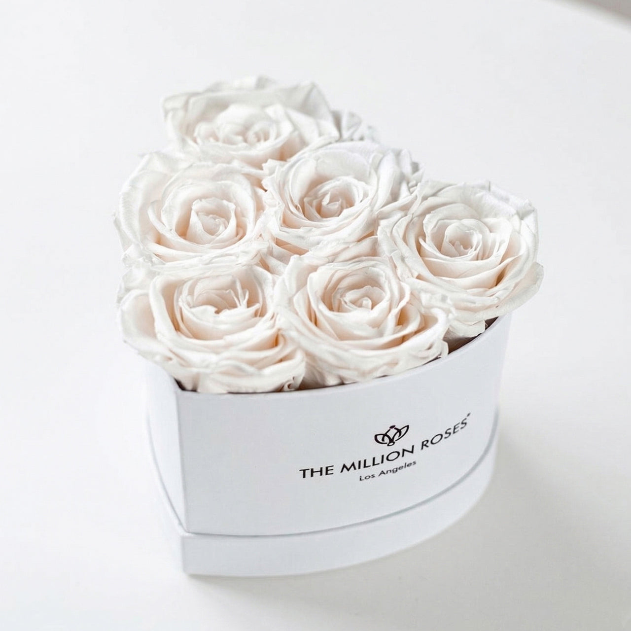 Baby Heart White Box | White Roses